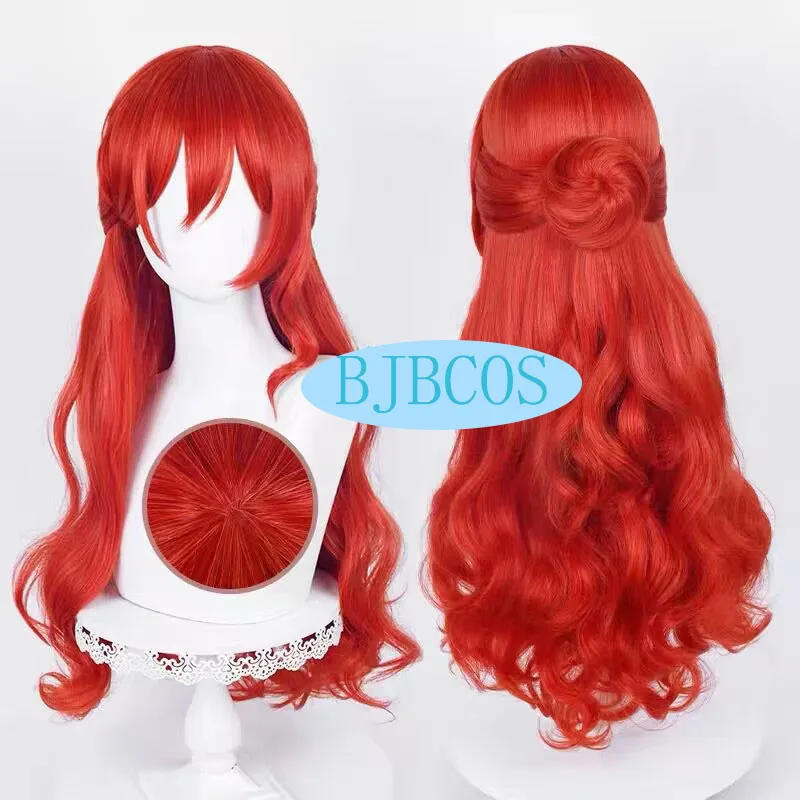 

Парик для косплея химико Game Honkai: Star Rail 66 см длинные красные вьющиеся парики термостойкие синтетические волосы