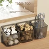 1/2/3pcs Kitchen Garlic Ginger And Onion Transparent Storage Basket Wall-Hanging Small Wall-Mounted Storage Box Storage Rack 2