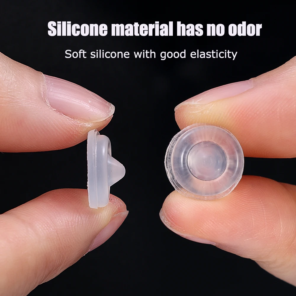 Silicone Furniture Pads 50-100Pcs Self Adhesive Clear Buffer Wall Stickers Bumper Toilet Cover Drawer Door Cabinets Anti-collision Rubber