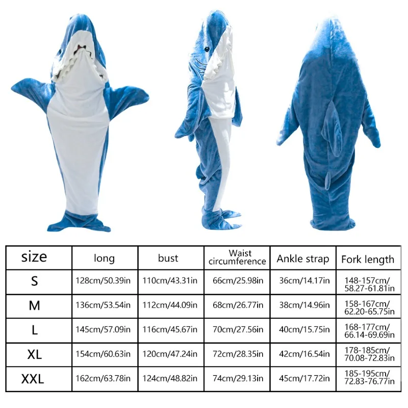 Cartoon Shark Pajamas for Kids Parents for Slumber Party kids pajamas