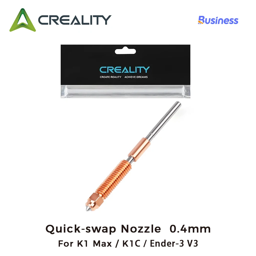 

БЫСТРОРАЗЪЕМНАЯ Форсунка Creality 0,4 мм, 1 шт., для K1 Max K1C Ender-3 V3, форсунка из закаленной стали, Улучшенная высокоскоростная печать
