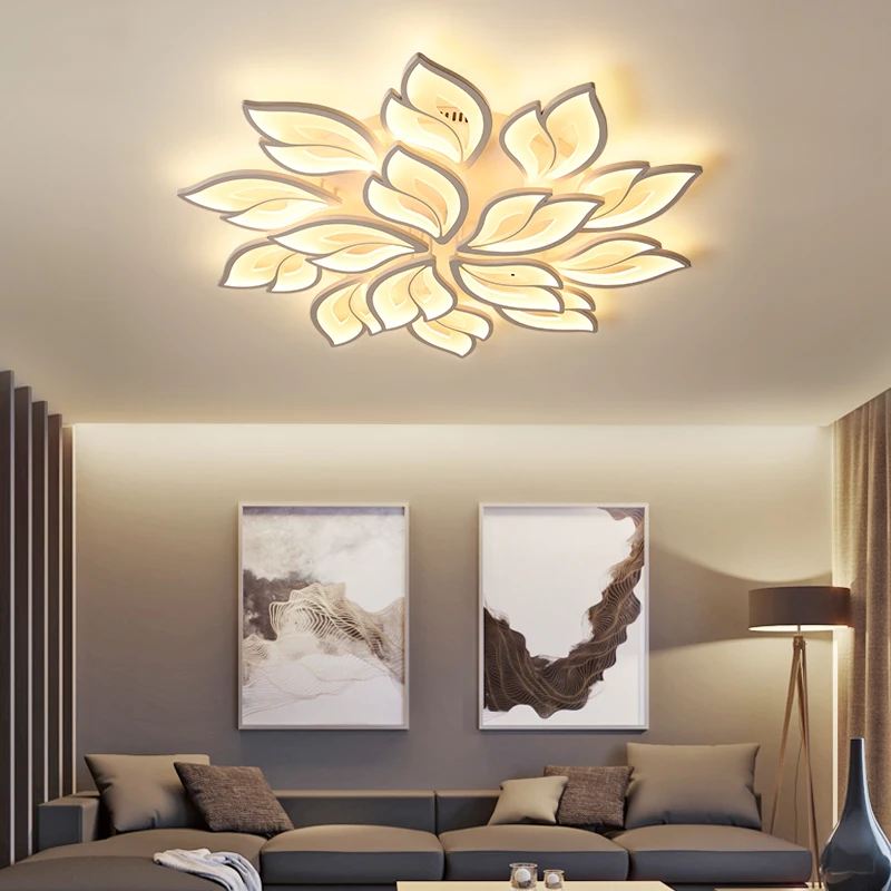 Modern LED Ceiling Chandeliers Light for Living Dining Room Bedroom Ceiling Lamps With Remote Control Dimmable Lights Fixtures