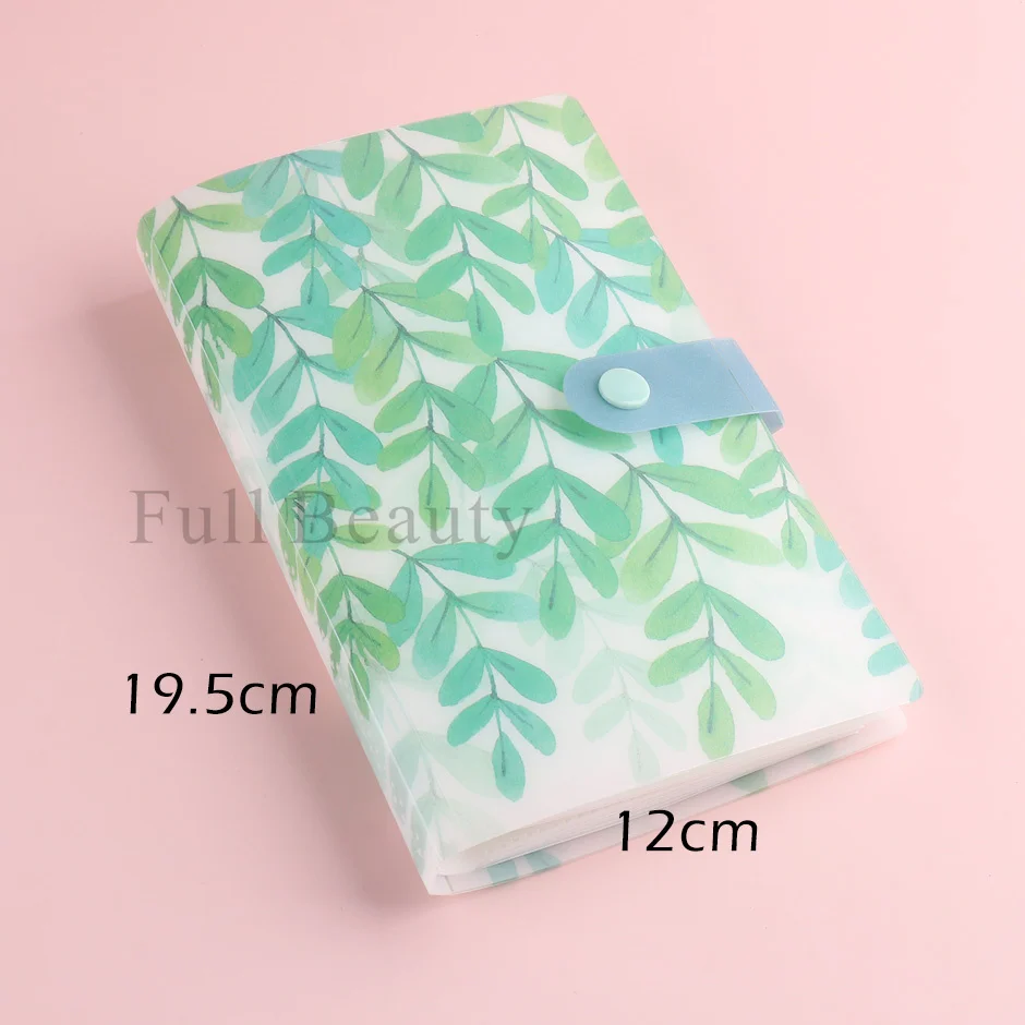 Butterfly Storage Album with 120 Slots for Nail Art Stickers - Flower Cover Organizer and Accessory Holder