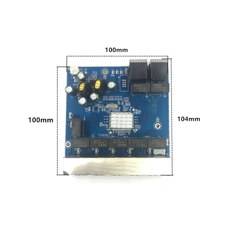 산업용 이더넷 스위치 모듈, 비관리 PCBA 보드, OEM 자동 감지 포트, PCBA 보드, OEM 마더보드, 5 포트, 10 mbps, 100 mbps, 1000mbps
