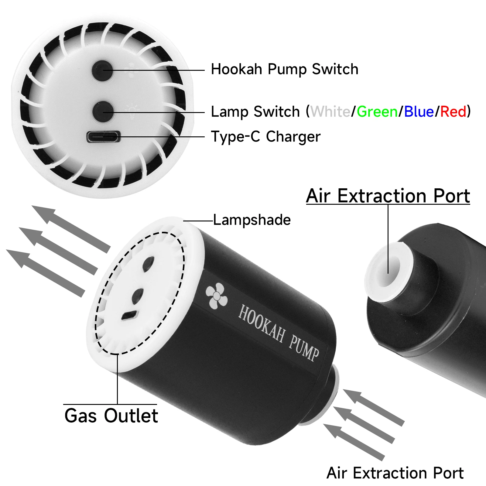 elfbar elfa master akku E Shisha Pen Starter Kit eKaiser Rechargeable White Battery E Liquid E —  CIGEE.COM main image 1