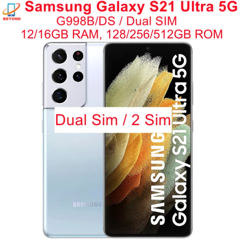 Samsung Galaxy S21 Ultra 5G G998B/DS Dual Sim Global Version 6.8" ROM ...