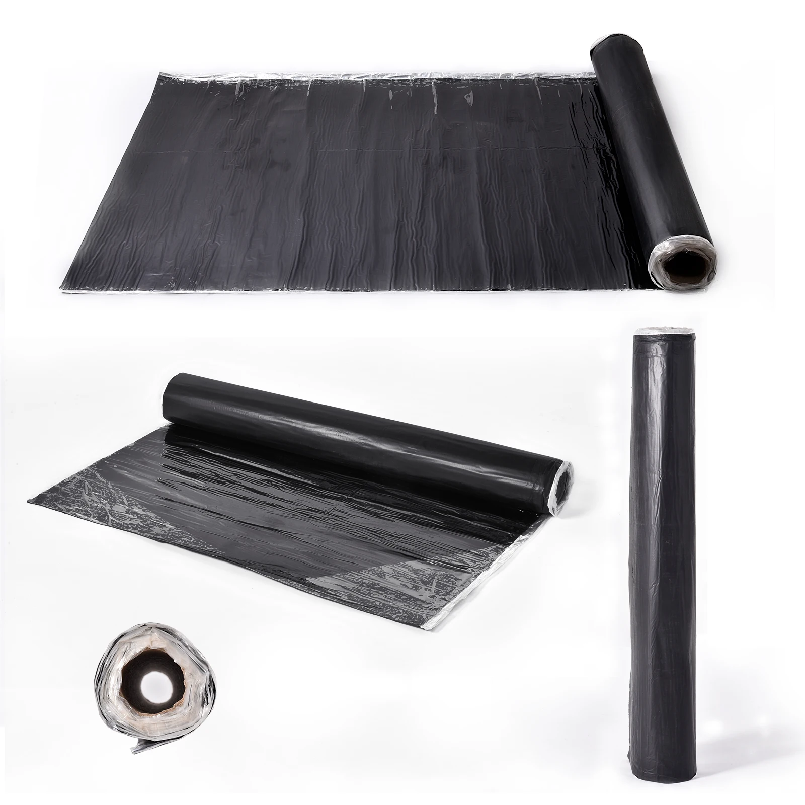 Asphaltband mit selbstklebender Rückseite, 32,8 Fuß/Rolle, 1,5 mm dickes Bitumen-Patchdichtmittel für Dachlecks, Gartenhäuser, Parkdächer – Detail 9