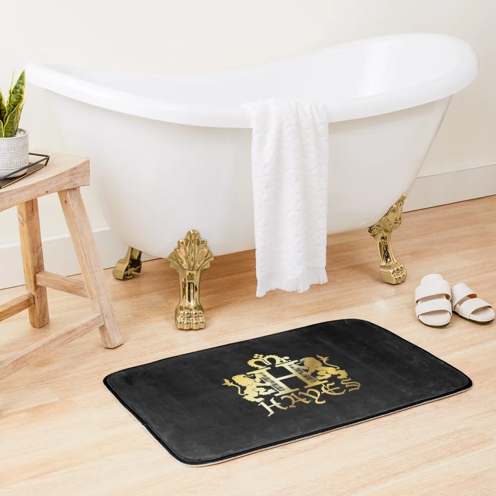 

Mr. Hayes Coat of Arms Gold Bath Mat Carpet In The Bathroom Bathroom Foot Carpet For Home Entrance Mat