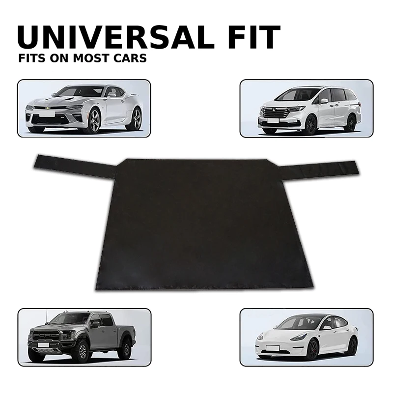 Couverture Pare-brise Hiver - Tissu Oxford Imperméable, 260x114 Cm - Protection Neige Et Gel Pour Voiture, SUV, Camion