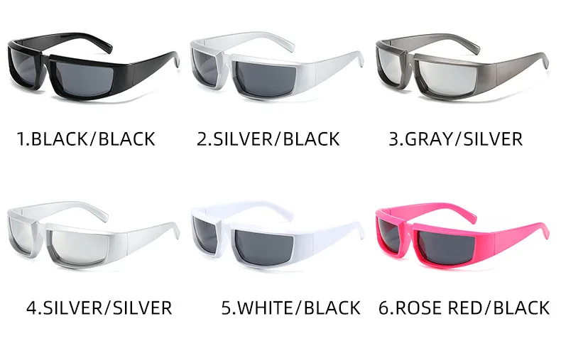 Radfahren Sport Steampunk Sonnenbrille 2023 Frauen Punk Goggle Marke Designer Sonnenbrille Männer Sier Spiegel Shades Reiten_voghion.com