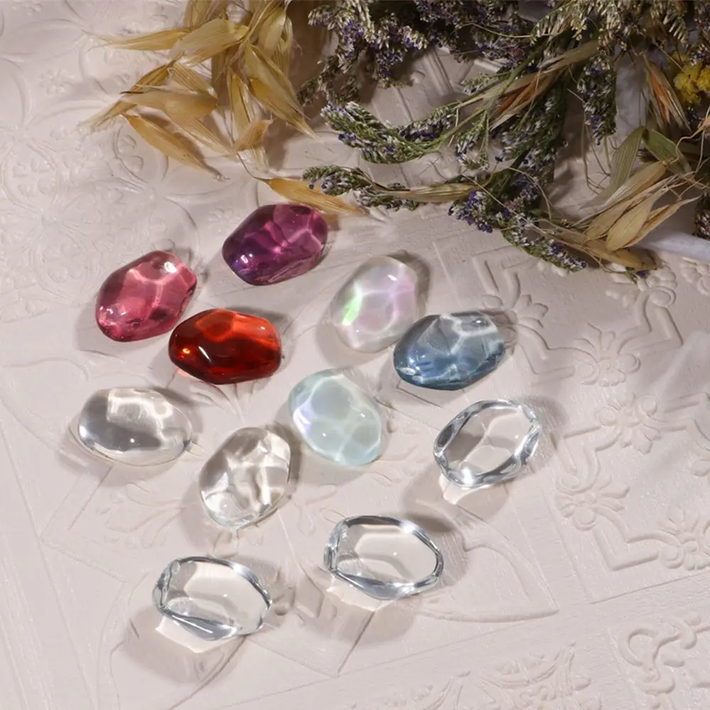 Cloud Clear Display Card Round Shape Manicure Nail Polish Gel Display Tablet Nail Color Showing Glass Color Card Nail Art Tool