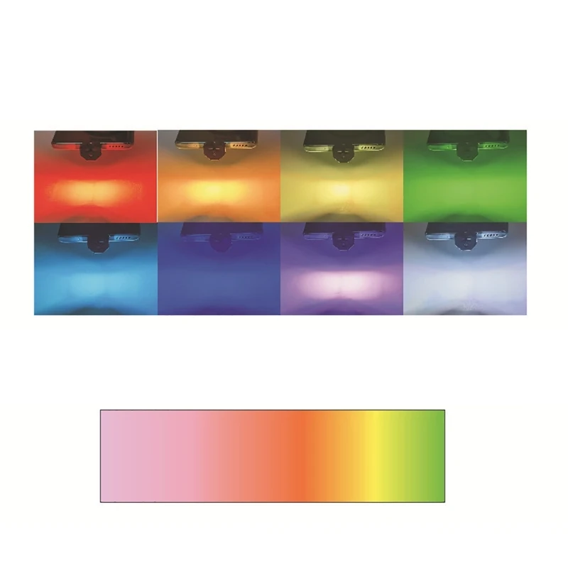 C형 무드등 멀티 컬러 USB 조명 조절 가능 RGB 야간 조명 5V 0.08W