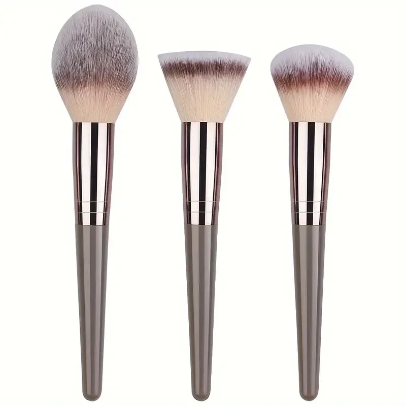 Deluxe Makeup Brush Collection with Storage Box - Fluffy Brushes for Eyes, Foundation, Concealer, Blush, and Highlighter