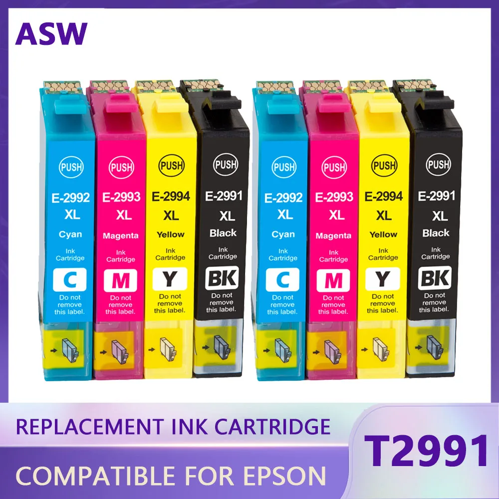 

8 шт., картриджи для принтера Epson XP 235 332 432 247 442 342 345