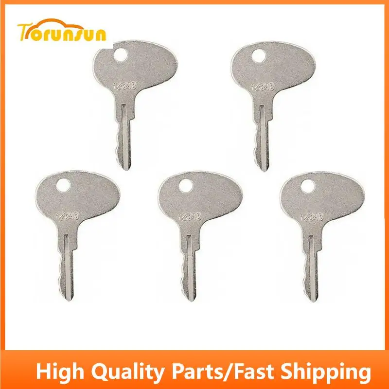 5PCS Heavy Equipment Key 123243 Fit Caterpillar & Mitsubishi Forklift