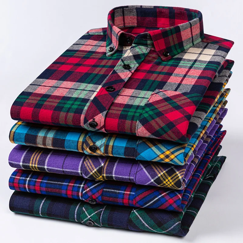 Koton CHECK PLAID POCKET DETAILED CLASSIC NECK LONG SLEEVE - Camisa