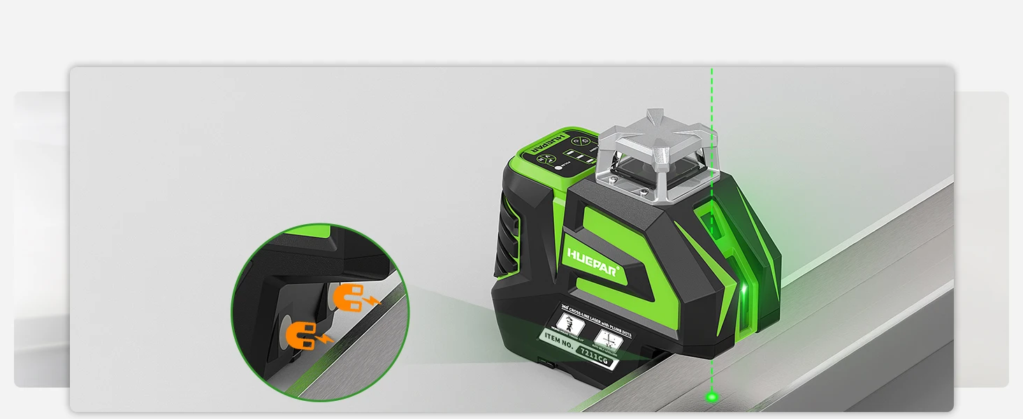 360°Laser Level Green Beam Self-Leveling Multi-Lines Laser Level Tool With Plumb