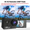 Ultra HD 4K/60fps 24MP DVR WiFi 2" 170D Underwater 30M Helmet Vedio Sport Anti-Shake Action Camera With Sony 386 Fisheye Lens 2