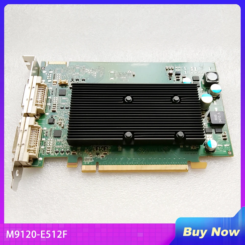 M9120-E512F For Matrox Dual-screen Graphics Card M9120 PCIe x16 DVI