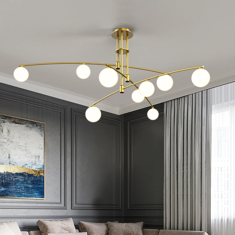 

2024 Modern LED Chandelier Lighting Fixtures Hanging Lamp For Living Room Dining Room