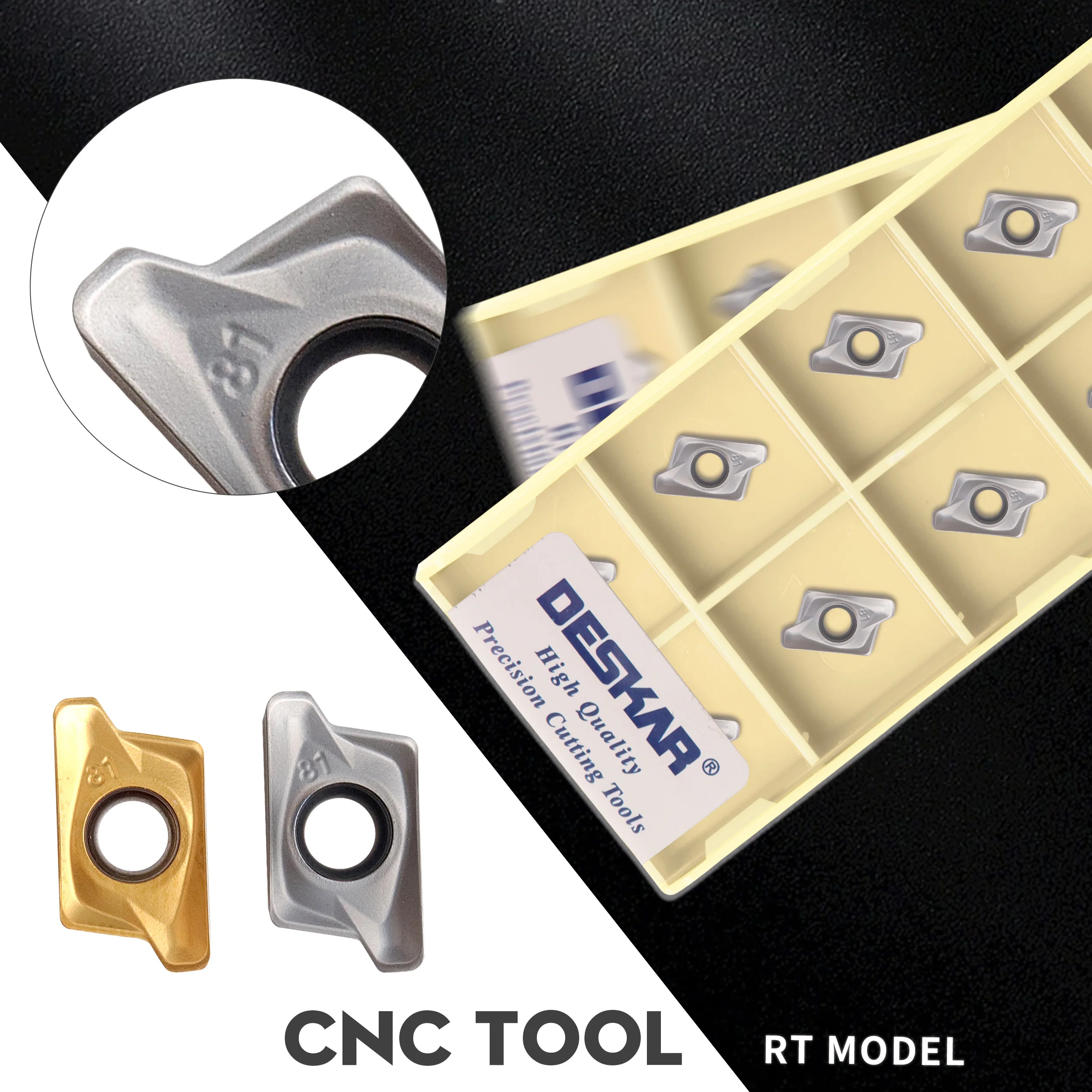 Milling Inserts RT070204R-81 LF6018 RT100308R-81 LF6028 CNC Lathe Tools Turning Blades Carbide Inserts For Steel/Stainless Steel