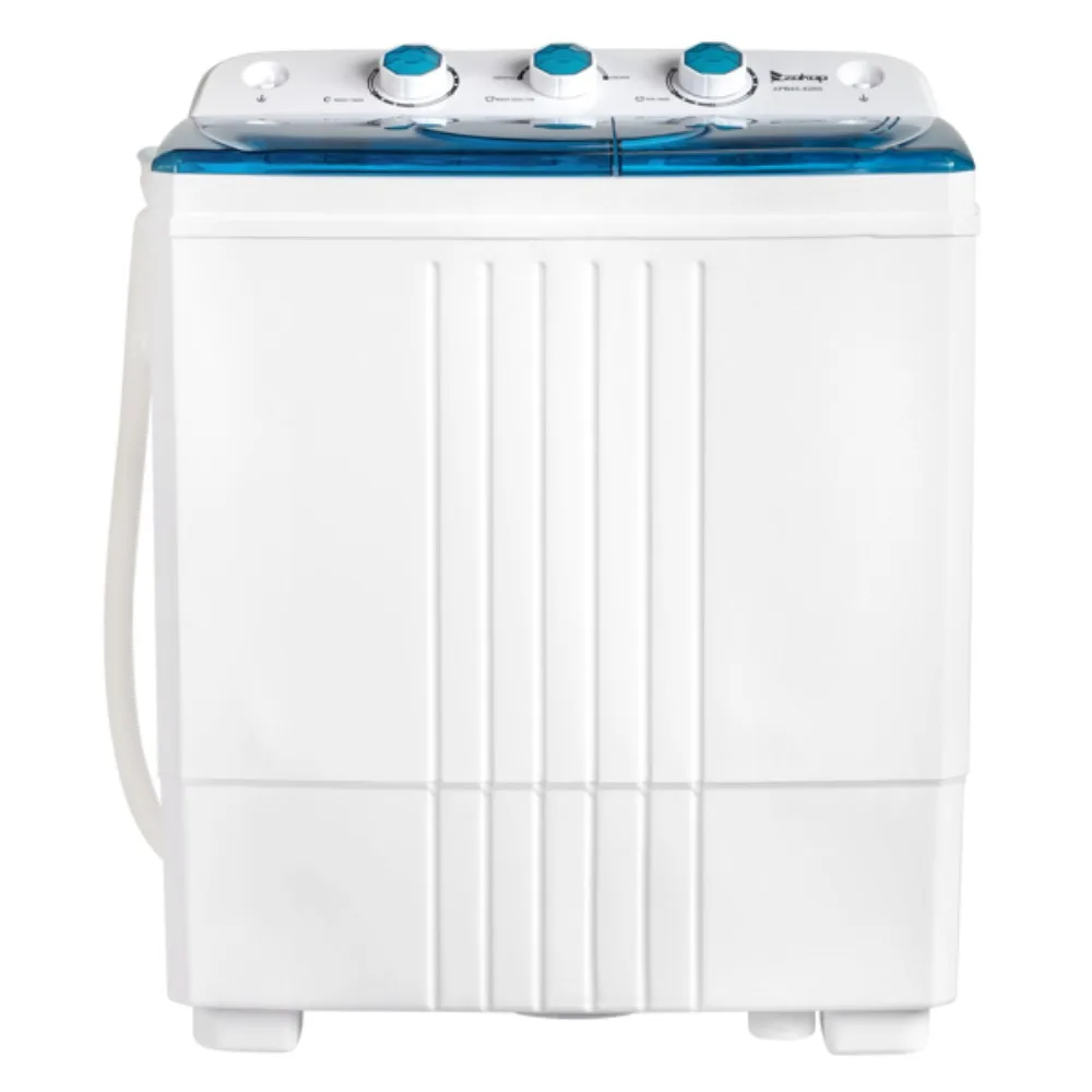 Washing Machine, with Built-in Drain Pump 20Lbs Semi-automatic Twin Tube for Apartment, Dorms, and More, Washing Machine