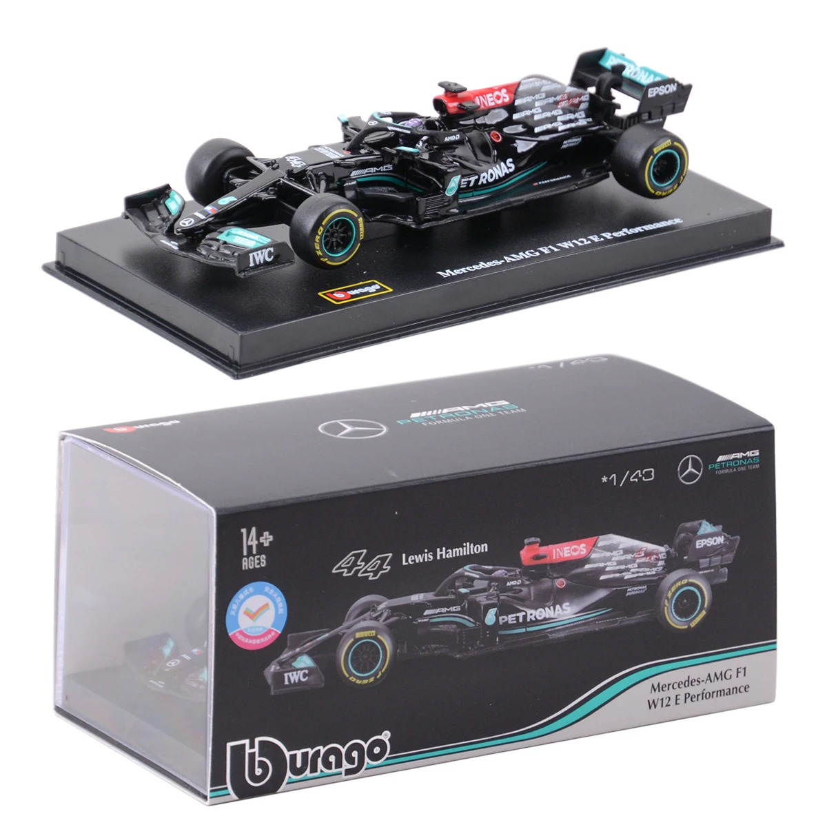 Bburago 1:43 Mercedes AMG 2021 W12 E Performance #44 Lewis Hamilton Static Simulation Diecast Alloy Model F1 Racing Formula Car 1 Bburago 1:43 Mercedes AMG 2021 W12 E Performance #44 Lewis Hamilton Static Simulation Diecast Alloy Model F1 Racing Formula Car 1