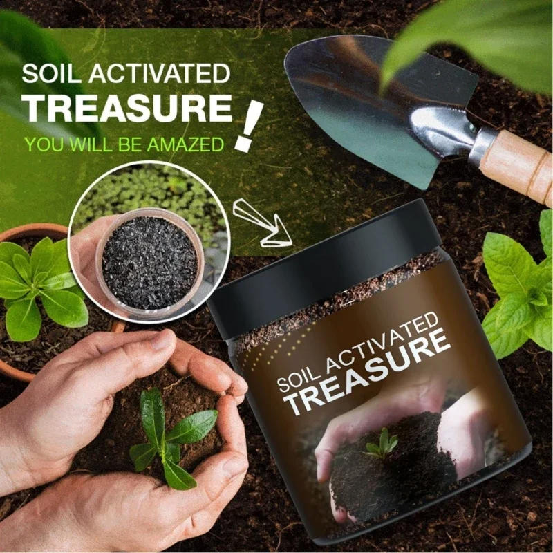 Root Stimulator 100/200g Soil Activated Treasure Soil Activators Potting Seedling Compost for Garden Plant Rooting Landscaping