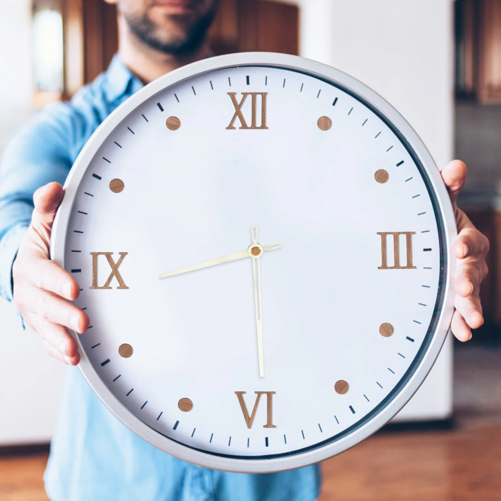Digital Wall Clock Numerals Component DIY Parts Replacement Numbers for Wooden