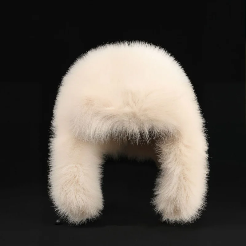 Winter Thermal Plüsch Kunstpelz Lei Feng Cap Beanie mit Ohrenklappen Russische Kappen Ushanka Earflap Pilot Hut Outdoor Sport Zubehör – Detail 8