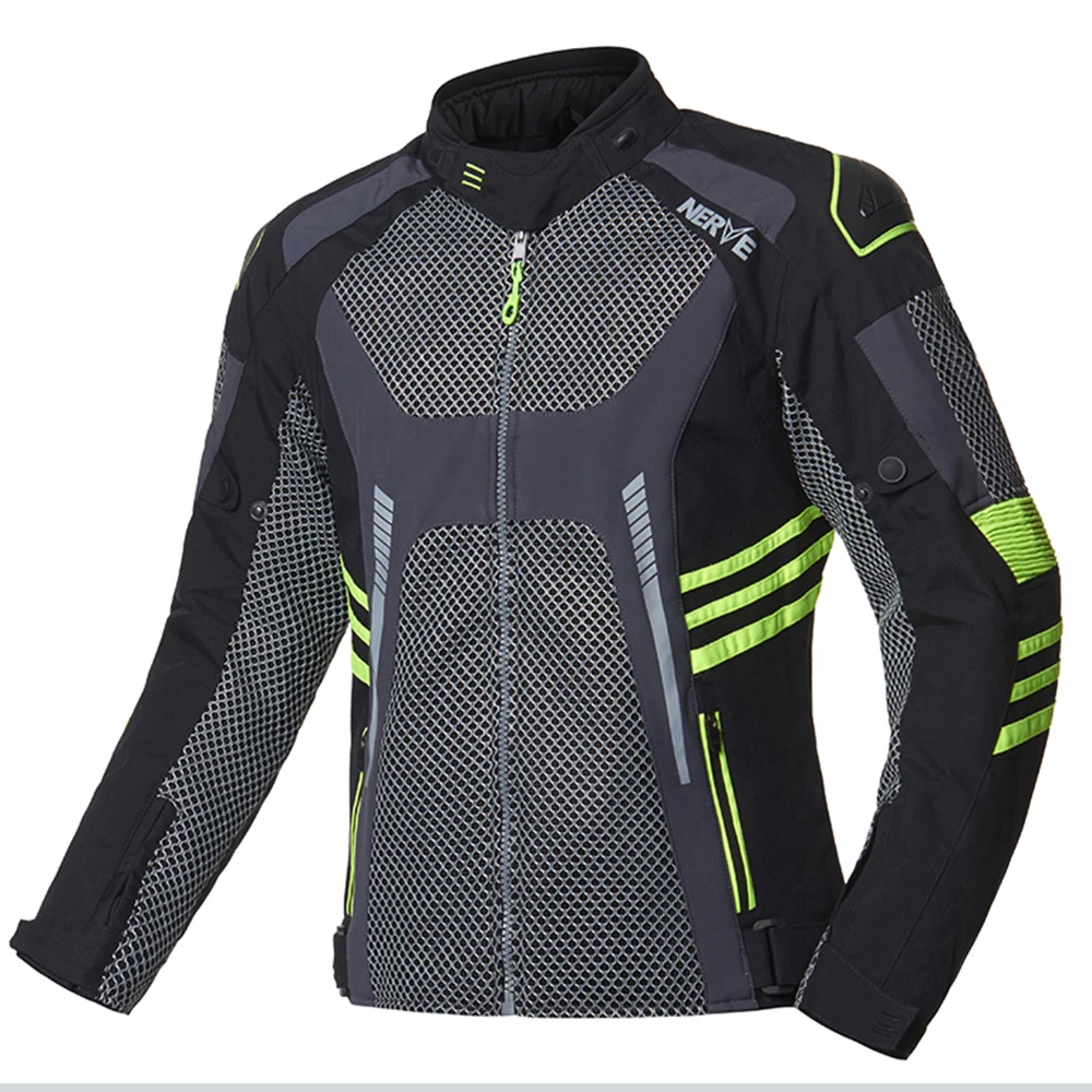 Reflective Motorbike Jacket Summer Breathable Mesh Motorcycle Jacket Man Motocross Riding Jacket - Image 2