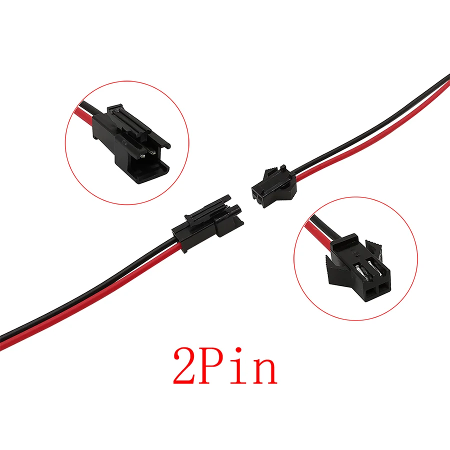 5 paar JST SM 2/3/4/5/6 Pin 2,54mm Pitch Männlich Weiblich Stecker LED Verlängerung Kabel Draht Stecker Für LED Streifen Licht DIY 10/15/20CM – Detail 2