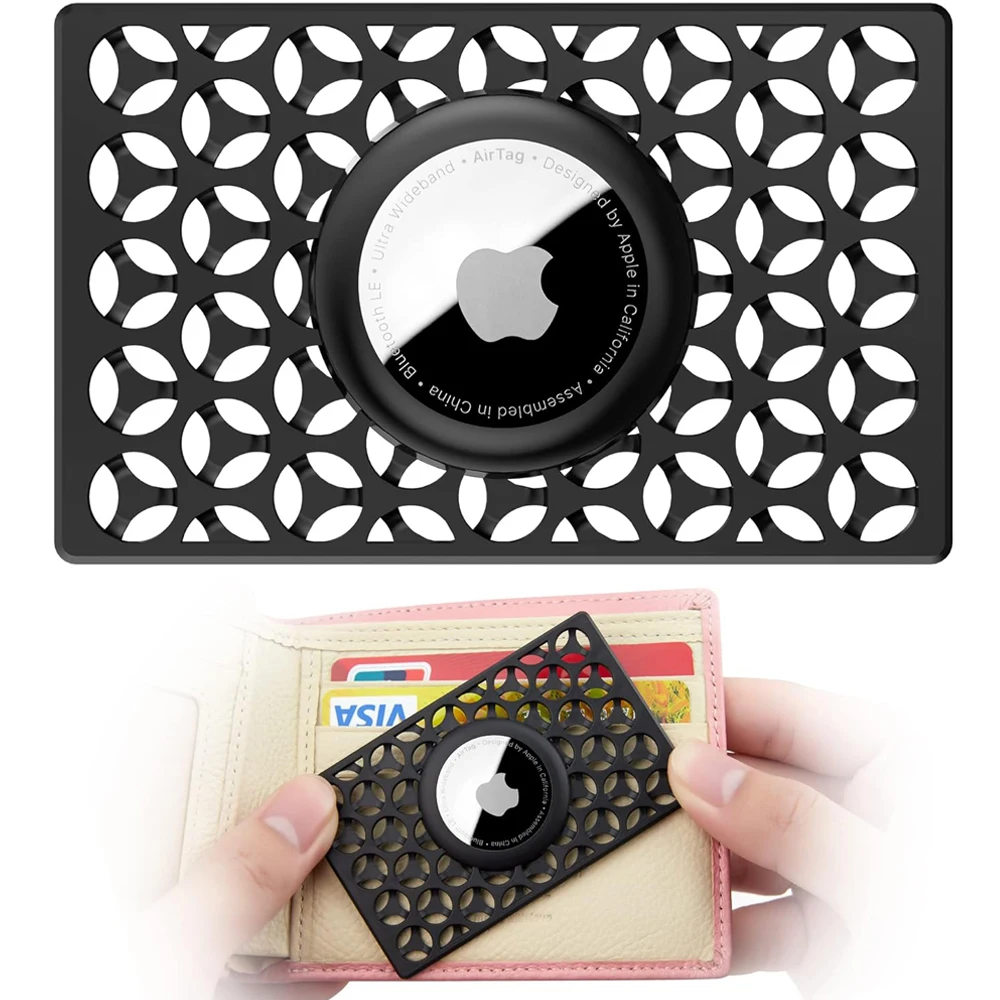 Per Apple Airtag Custodia Portafoglio Tracker Card Protettivo Per Apple Airtag Localizzatore Localizzazione Custodia Custodia Anti-Perso