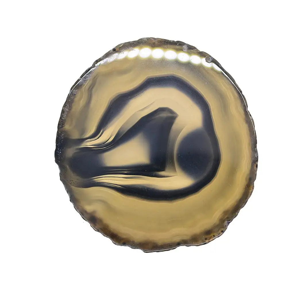 Natural Polished Agate Slices Stones Coasters Cup Mat Irregular Home Decoration Crystals Collection Ornament 60-80mm agate coasters