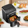 2025 NEW DEIME Air Fryer 3 Qt, Small Airfryer Digital Space Saving Compact, Bake, Reheat, Roasts for Quick Easy Meals 2