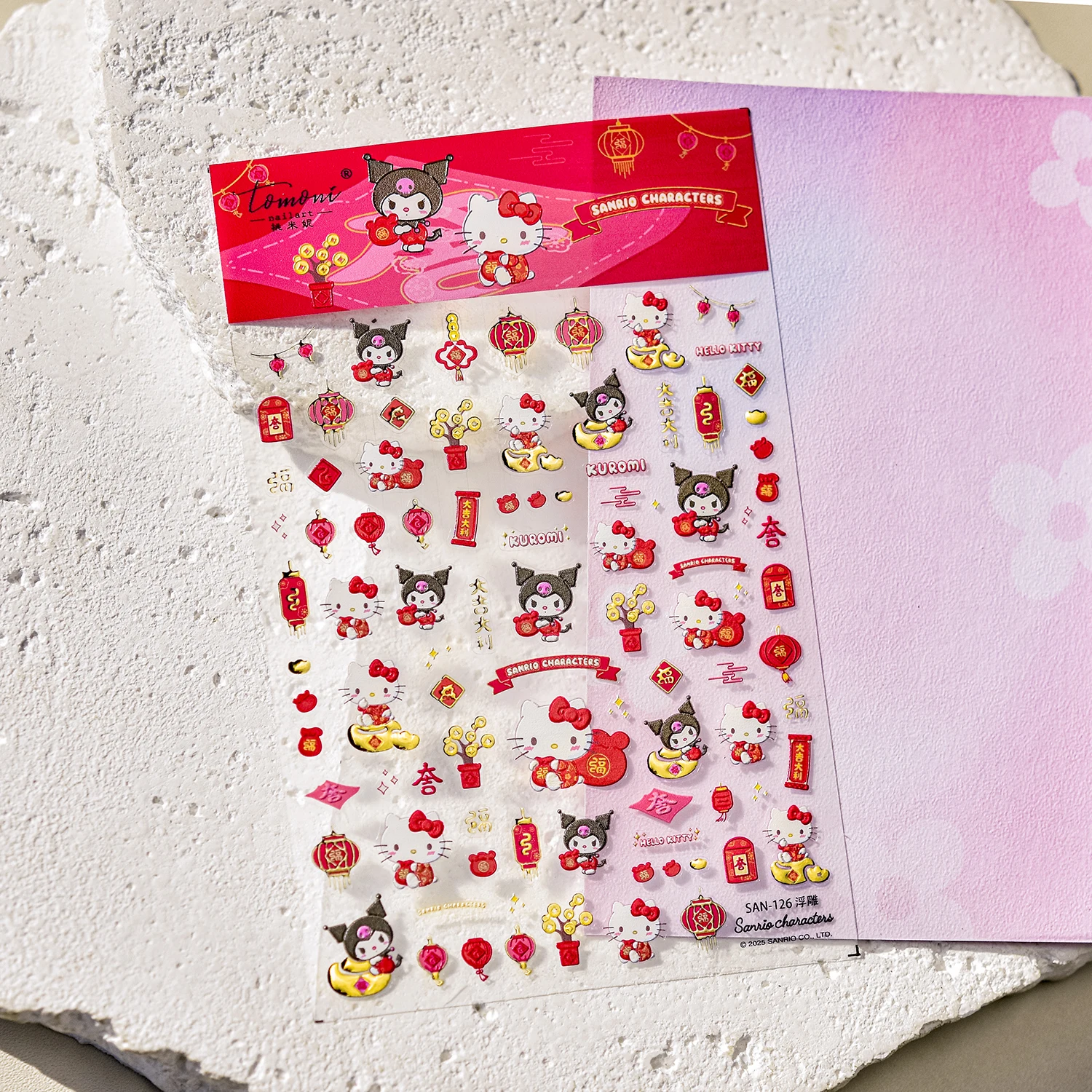 5D Tomoni Cartoon Hello Kitty Cinnamoroll Nagelaufkleber Kuromi My Melody Sliders für Nägel Nail Art Supplies Nail Art Zubehör – Detail 5
