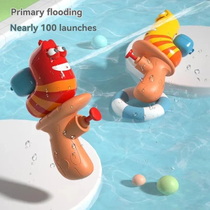 Children's Mini Spray Bath Toy Remote Shooting Can Put Candy Snacks Outdoor Beach Pool Play Parent-child Battle Toy water guns water toy launcher