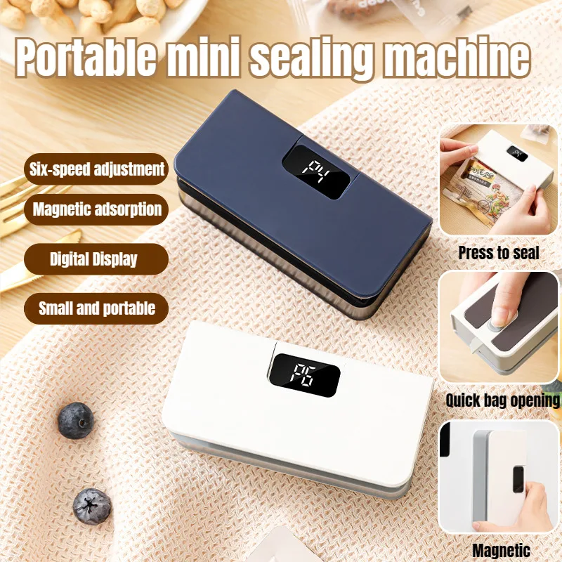 Mini Plastic Bags Sealer 2 in1 Heat Heat Bag Sealing Machine Portable Package Sealer Handheld Food Packaging