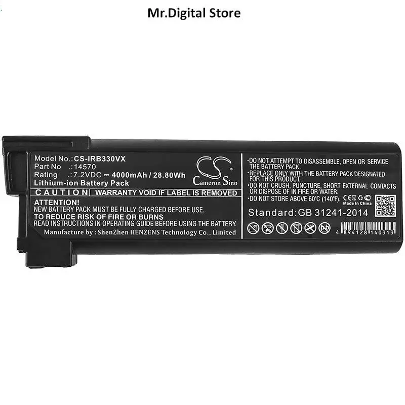 

Cameron Sino 4000mAh Battery 14570 for iRobot Looj 330, Looj 330 Gutter Cleaning Robot