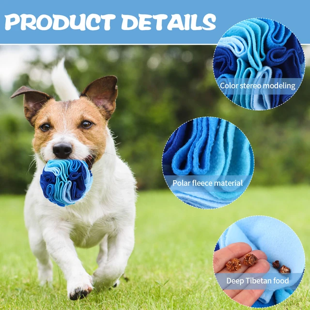 2 Packs Snuffle Ball for Dogs Stress Relief Interactive Dog Enrichment Toys  Dog Sniff Mat Pet Snuffle Ball Toy Foraging Mat Dogs - AliExpress