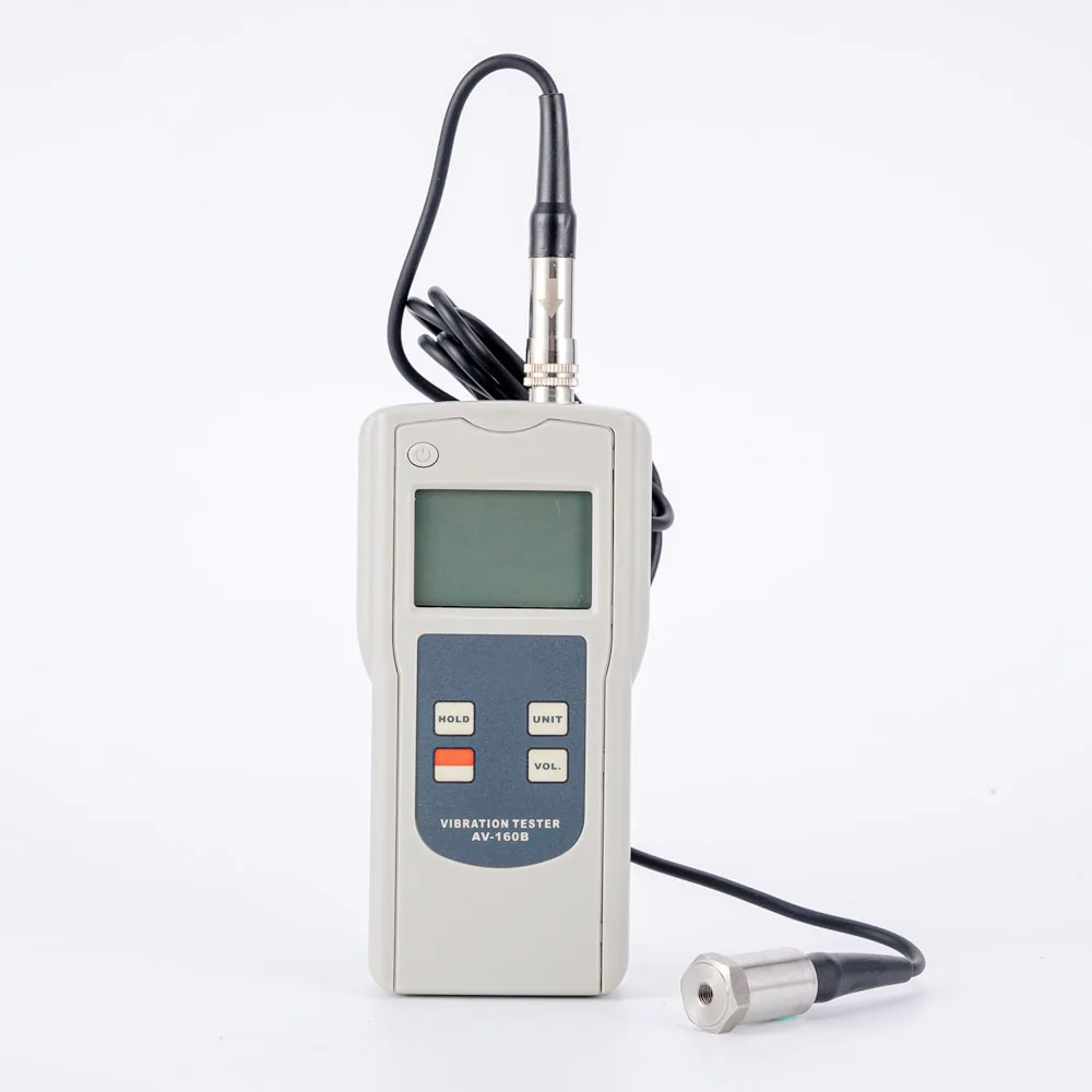 Vibration Tester AV-160B  10-10KHz Mechanical Motor Vibration Meter displays displacement, velocity and acceleration 2