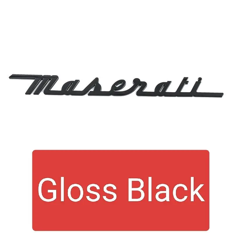 Levante Ghibli Gransport Granlusso Quattroporte 액세서리 용 3D 제기 ABS 후면 부츠 트렁크 엠블럼 배지 스티커 데칼