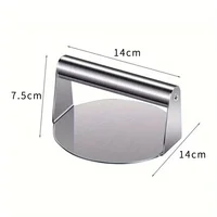 Presse à hamburgers en acier inoxydable, broyeur de viande, moule circulaire pour charcuterie, accessoires de cuisine 2