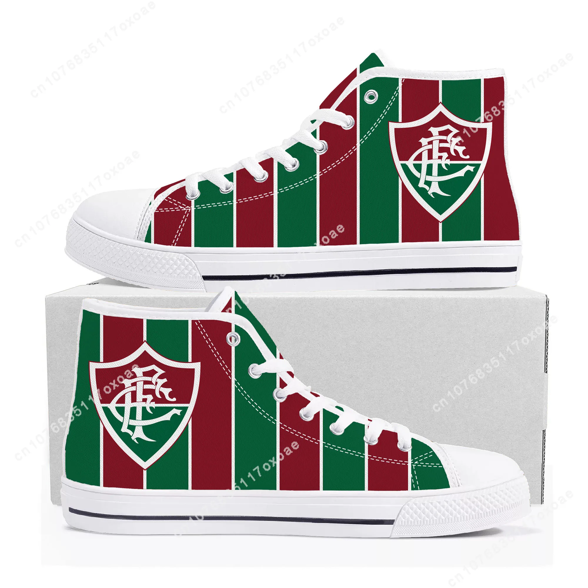 Fluminense brazil football High Top Sneakers Mens Womens Teenager High Quality Canvas Sneaker couple Casual Shoe Customize Shoes