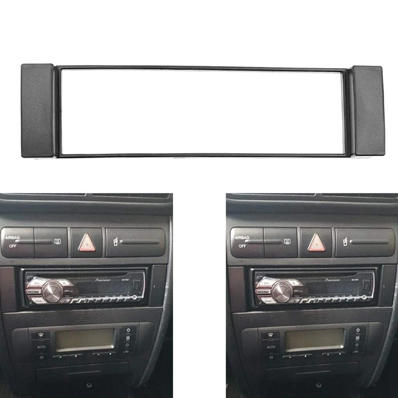 Fascia 1 Din Frame For -Audi A3 8L A6 4B Seat Toledo Leon Fiat Scudo Stereo Facia Plate Dash Cd Trim 1 Din Radio Cover