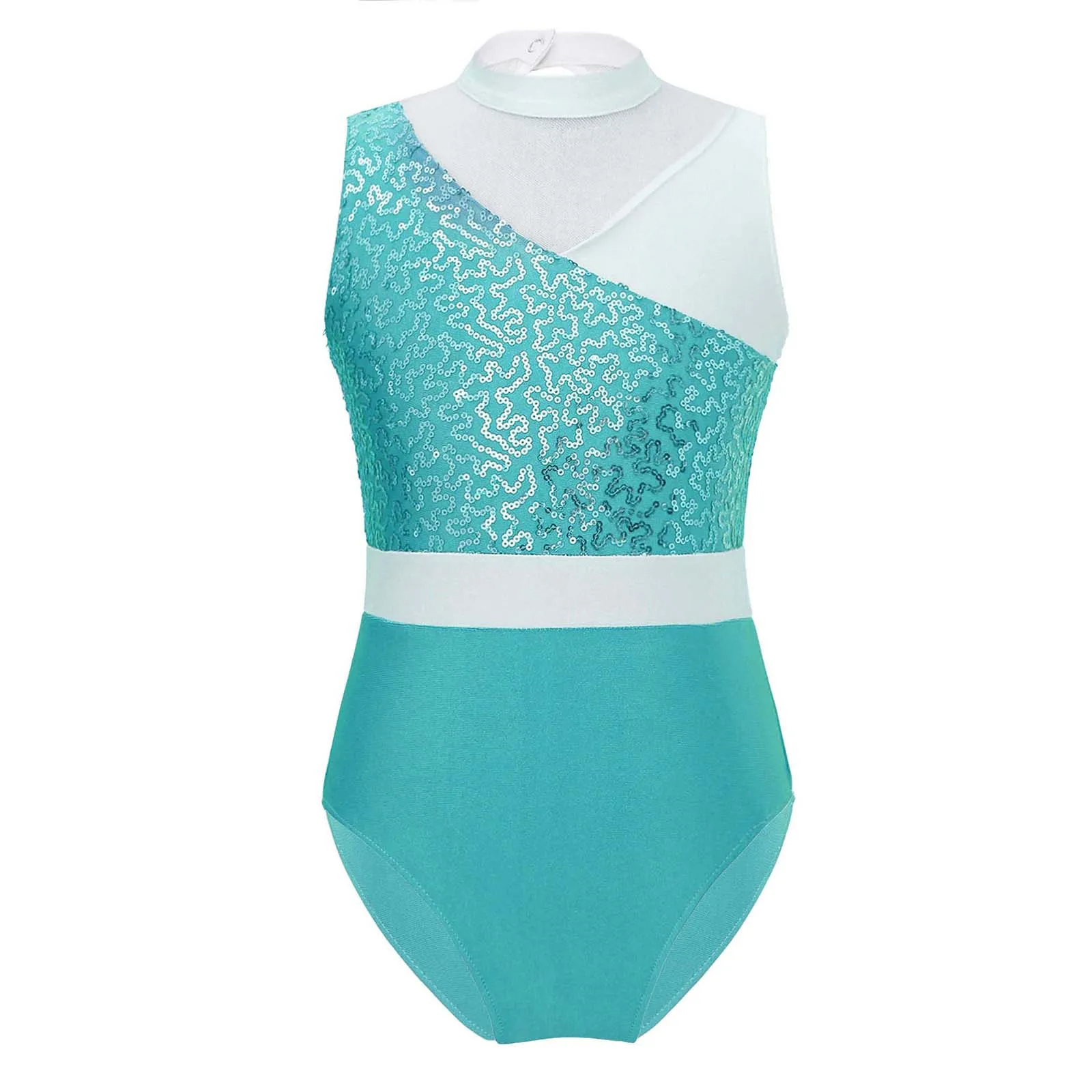 

Gymnastics Leotard Ballerina Dancewear Shiny Sequins Ballet Dancing Costume Toddler Girls Bodysuit Rhythmic Gymnastics Clothes