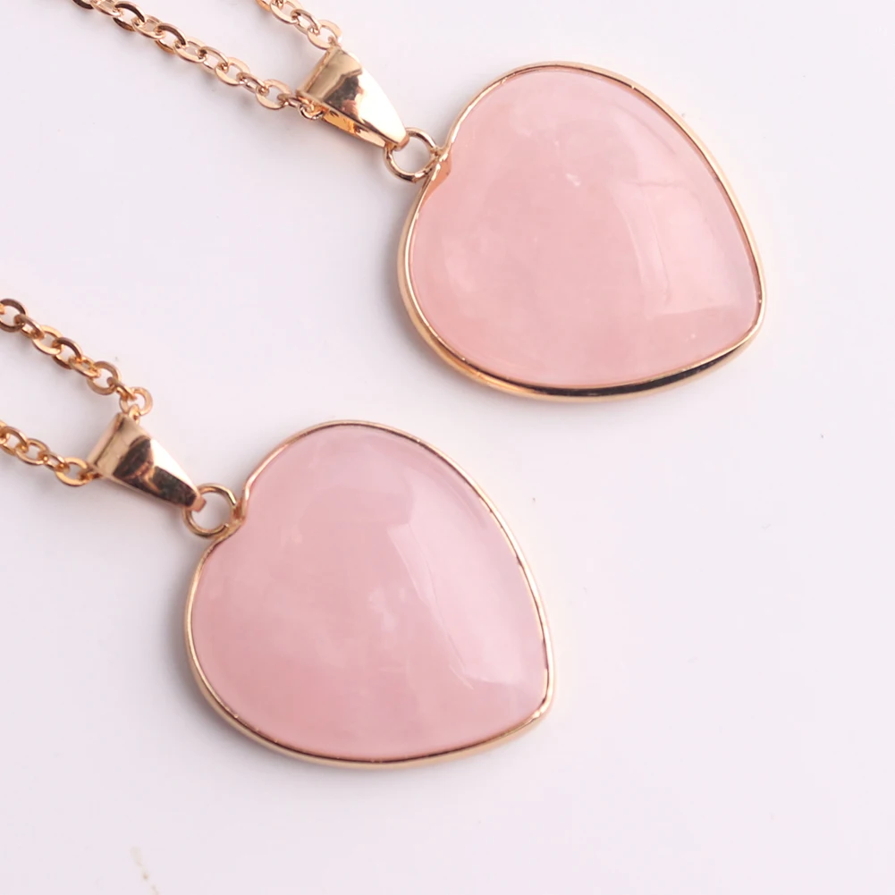 Pink Crystal Pendant Necklace - Image 4