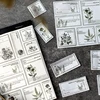 Journal GO 30 Sheets Retro Border Collection Vintage Label Memo Pad Junk Journal Collage Material Paper Creative DIY Stationery 3
