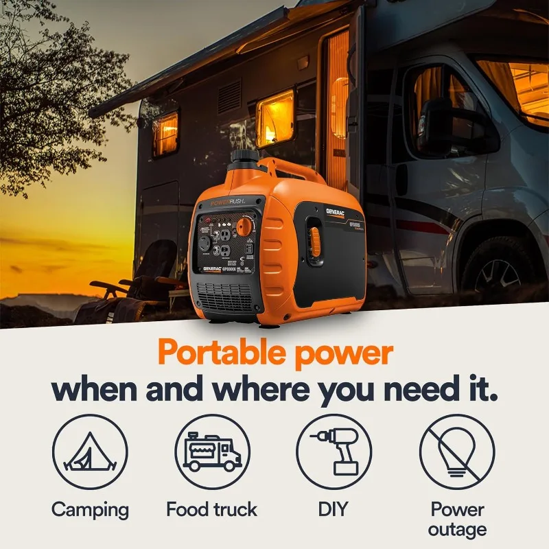 7153 GP3300i 3,300-Watt Gas-Powered Portable Inverter Generator Lightweight Design USB Ports for Mobile Device Charging