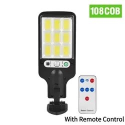 Enhanced Solar Outdoor LED Wall Lamp with Motion Sensor for Garden and Garage Lighting (108 COB)